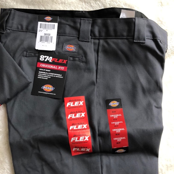 3 pairs NWT Dickies Flex Original Fit Grey Pants - Picture 2 of 6